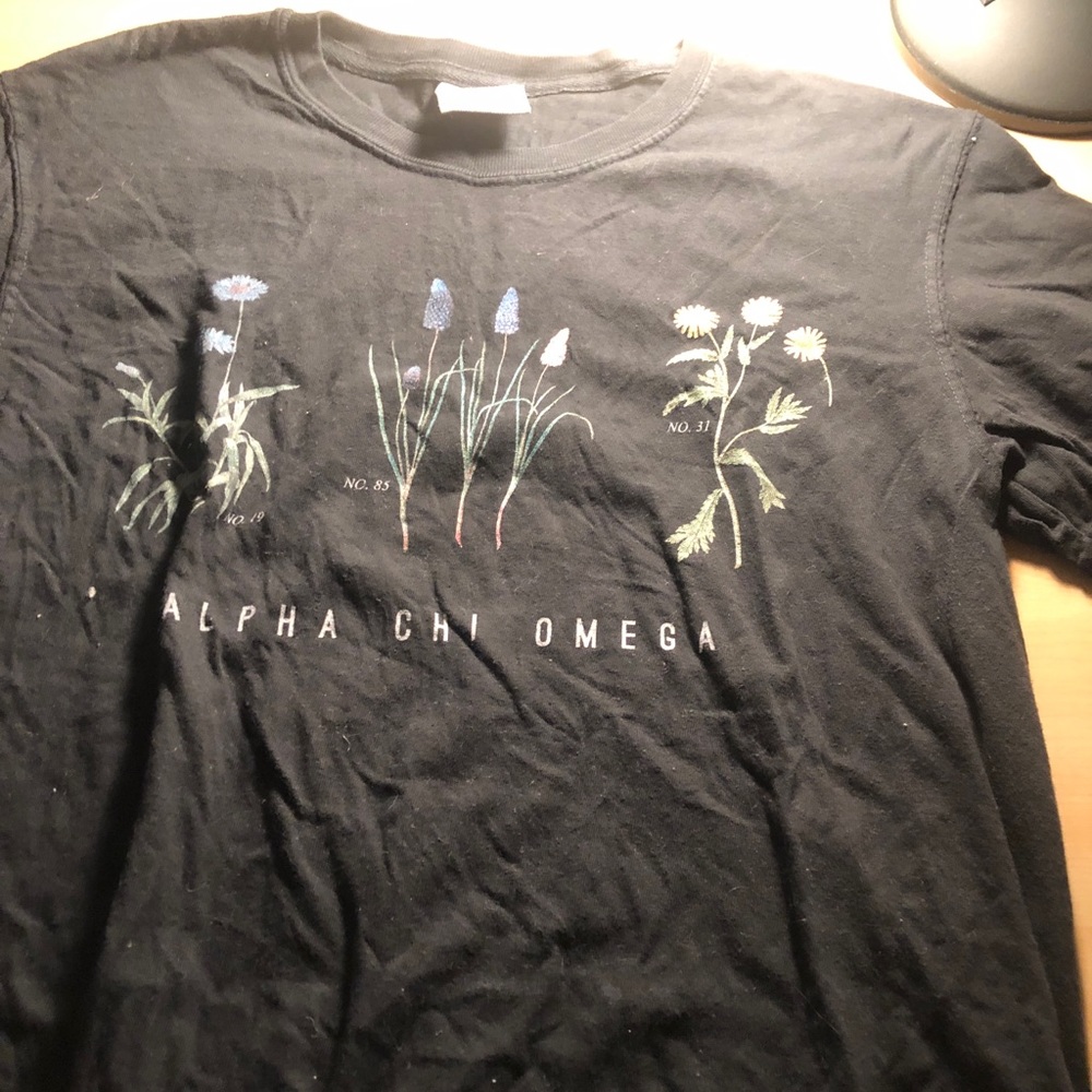 alpha chi omega flower shirt